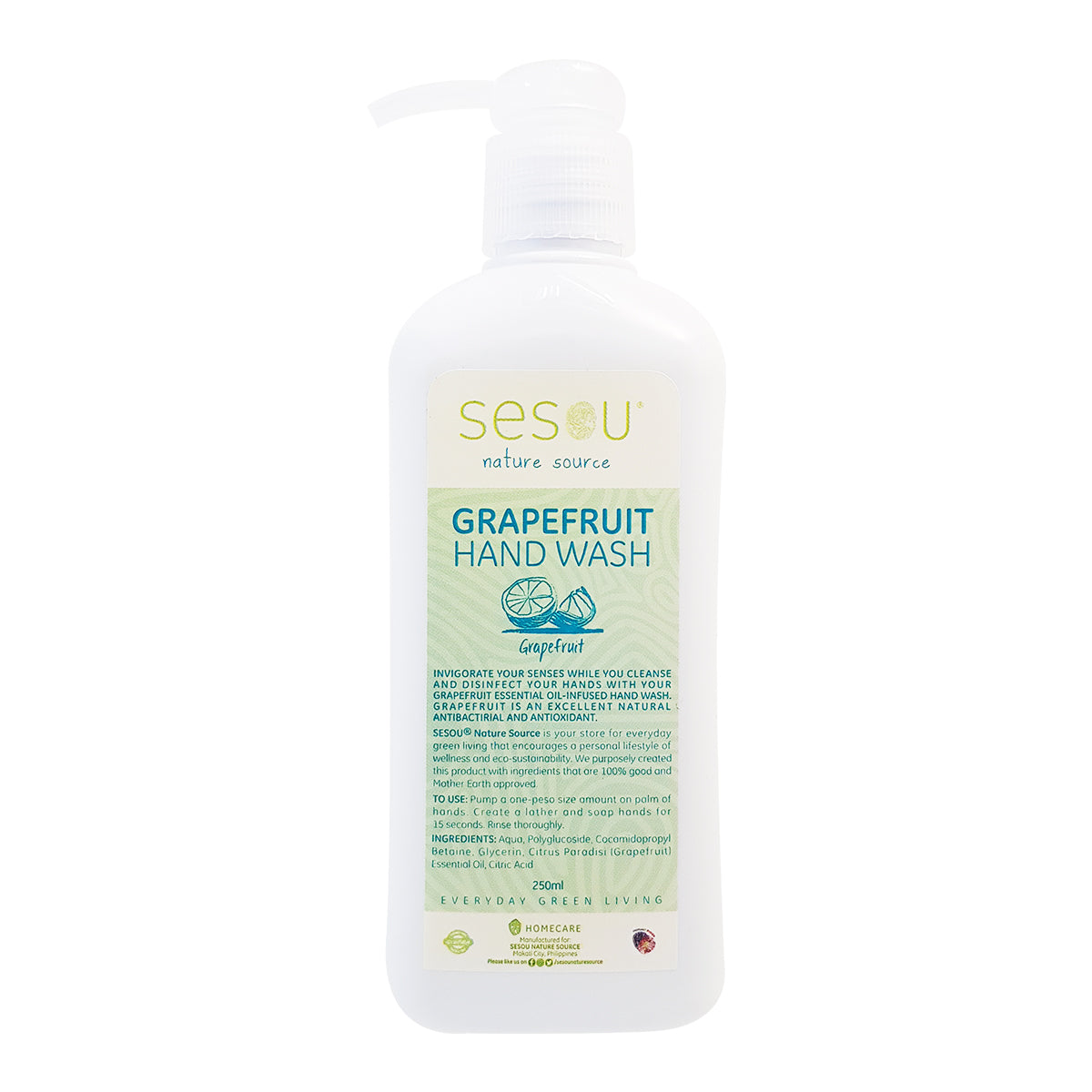 Gift Set 15 - Grapefruit Handwash 250ml with Sinamay