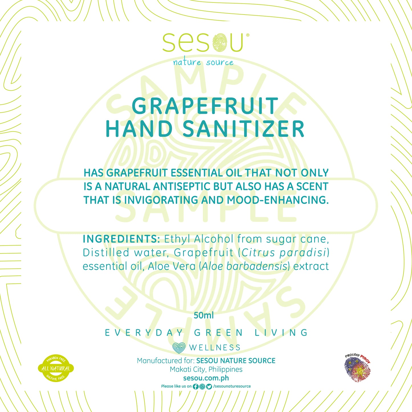 Grapefruit Hand Sanitizer 50ml