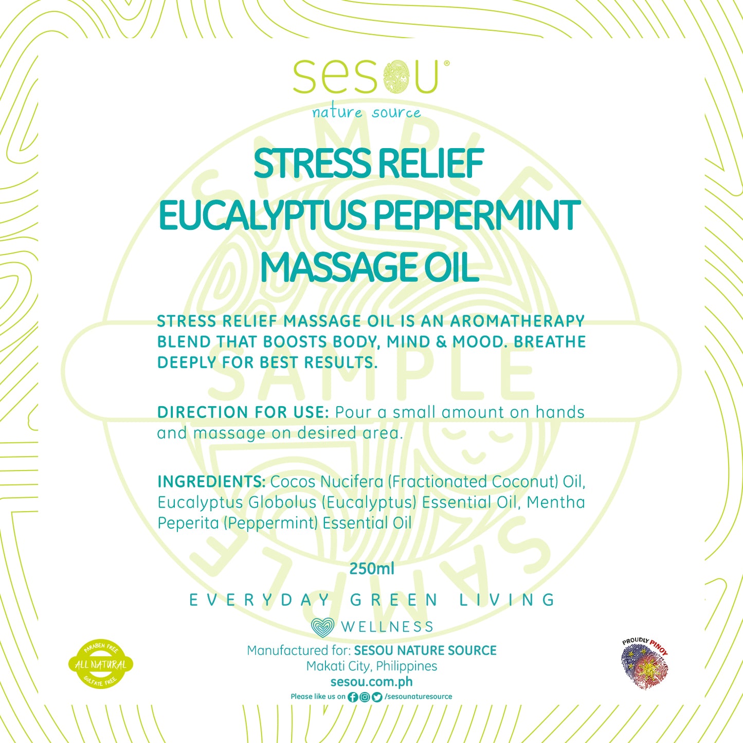 Eucalyptus Peppermint Massage Oil 250ml